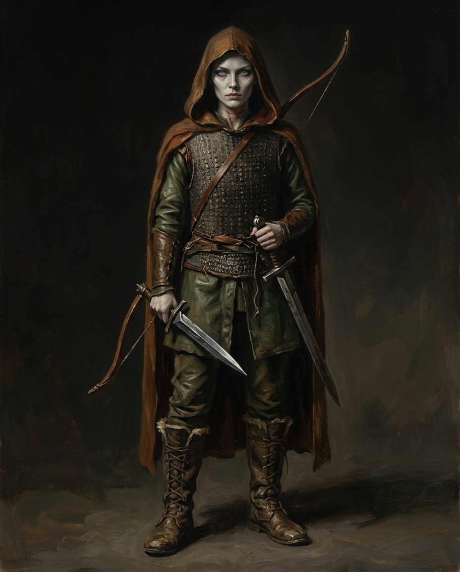 Ranger with bow and dagger