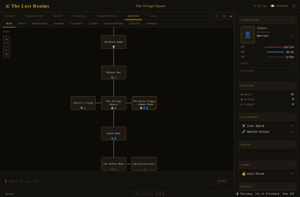 The world editor map