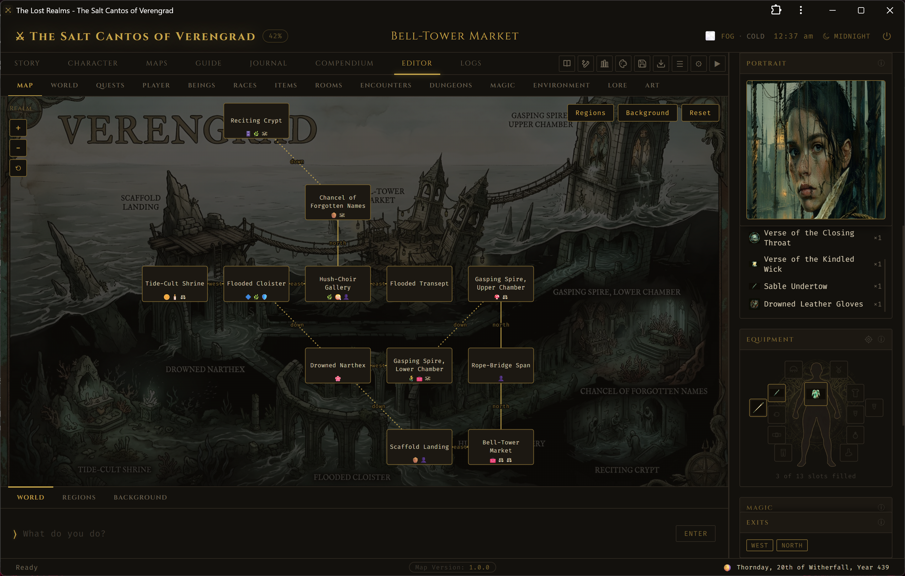 The world map editor