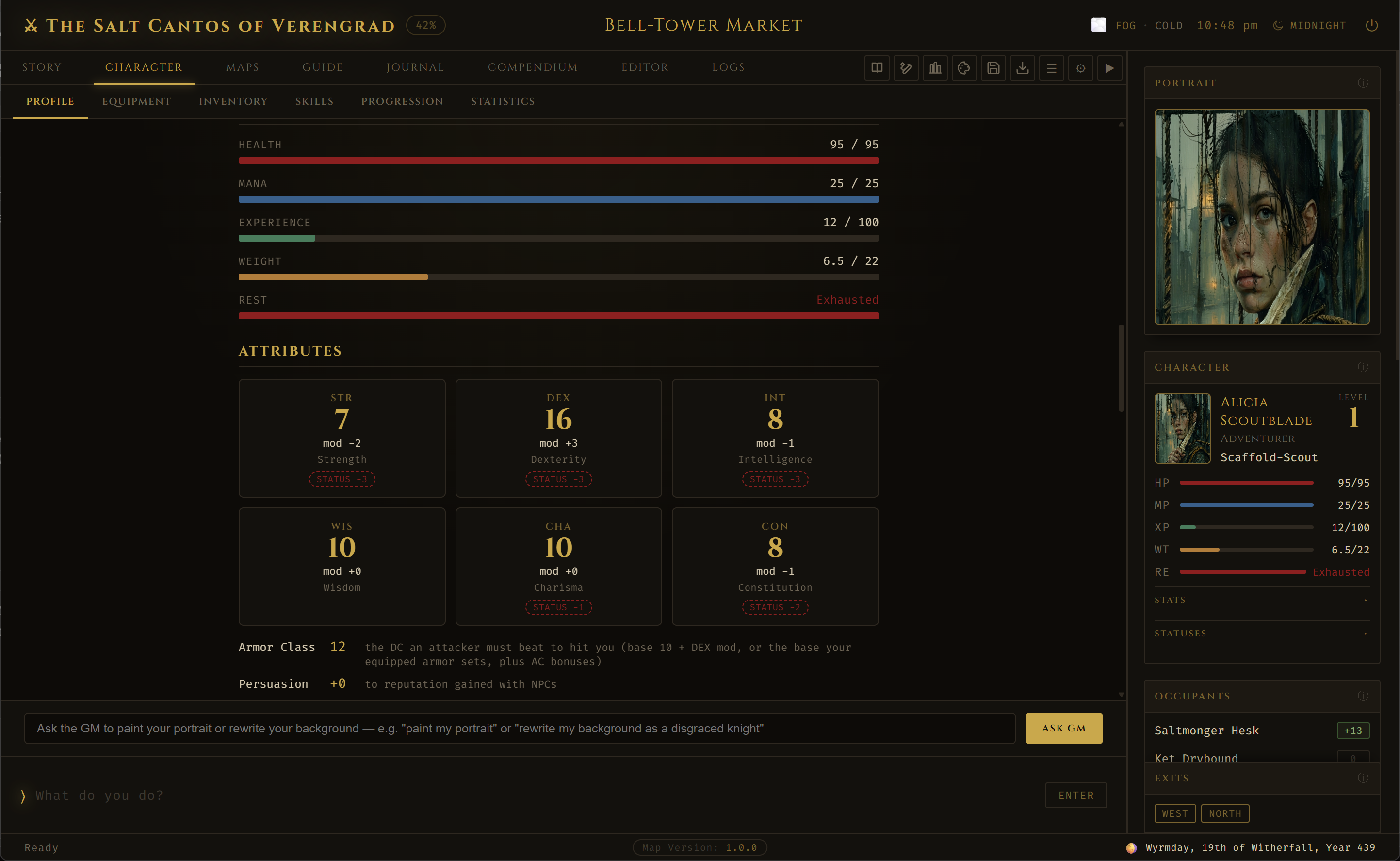 Vitals and the six attributes